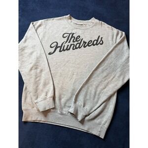 The Hundreds Forever Slant Crewneck Sweatshirt Adult M Heather Gray Street Wear
